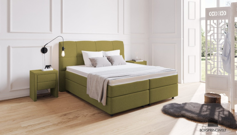 Boxspringbett Matilda in Board Olive