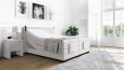 Boxspringbett Konrad 200 x 210 cm mit Motor in Board Hellgrau