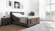 Boxspringbett Konrad 200 x 210 cm mit Motor in Board Taupe