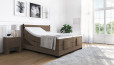 Boxspringbett Konrad 200 x 210 cm mit Motor in Golf Hellbraun