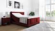 Boxspringbett Konrad 200 x 210 cm mit Motor in Golf Burgundy