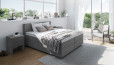 Boxspringbett William in Board Grau