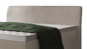 Boxspringbett Ben - Kopfteil gebogen - Überstand