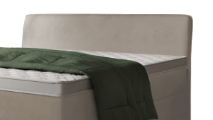 Boxspringbett Jim - Kopfteil gebogen - bündig